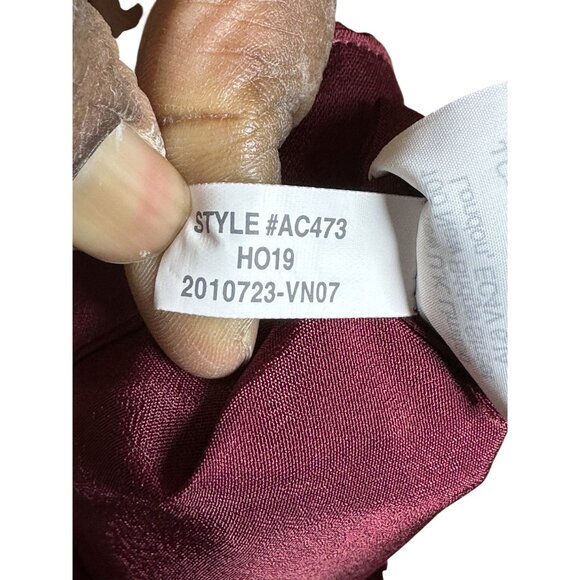 J.Crew Pleated Midi Skirt Size 8 Burgundy A-Line Classic Office Career - Picture 9 of 11